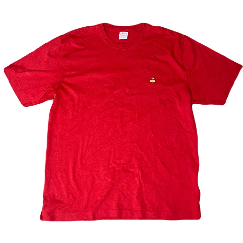 Vintage Brooks Brother’s‎ Red T-Shirt Embroidered Logo Men’s Large